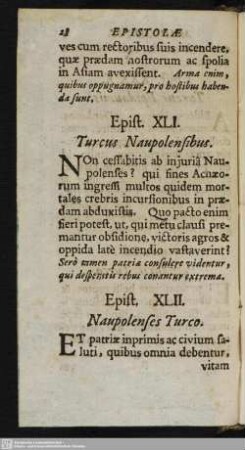 [Epistola XLI. - L.]