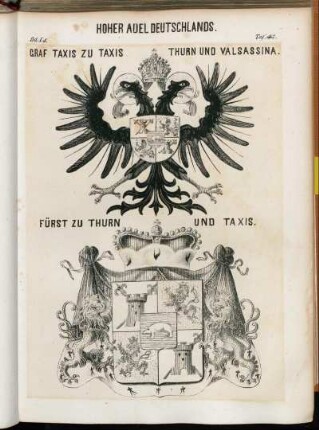 Taf. 43. Graf Taxis zu Taxis Thurn und Valsassina. - Fürst zu Thurn und Taxis.