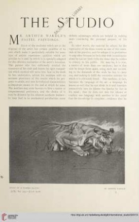 Mr. Arthur Wardle's pastel paintings