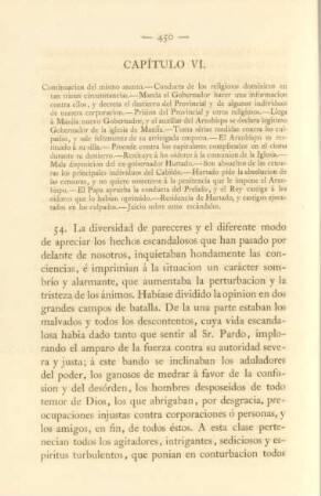 Capítulo VI. Continuacion del mismo asunto. - ...