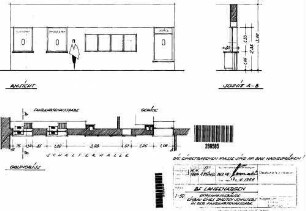 Langenargen: Empfangsgebäude und Güterhalle Fahrkartenschalter