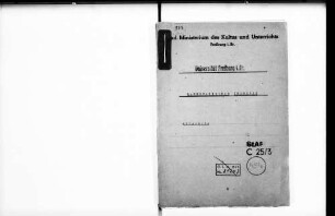 Sachliche Ausstattung und Institutsaversen des Mathematischen Instituts