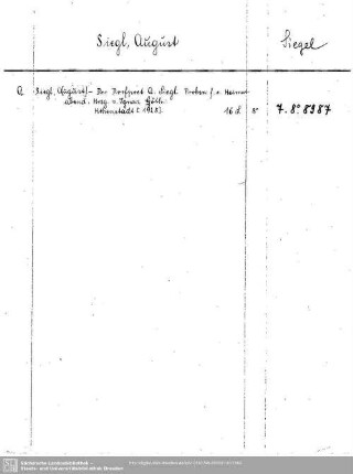 Siegel, August (Siegl)