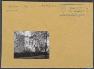Straßenansicht. Berlin, Pankow, Grabbeallee 35 (?)
