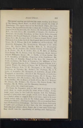 Annual Dinner (26th June, 1872).
