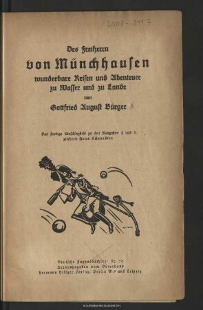 Des Freiherrn v. Münchhausen wunderbare Reisen und Abenteuer zu Wasser und zu Lande