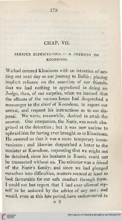 Chapter VII: Serious Difficulties – Journey to Koondooz