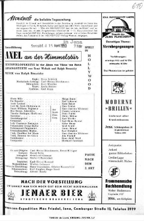 Axel an der Himmelstür