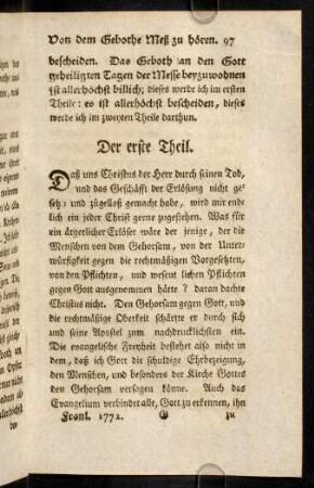 97-103, Der erste Theil.