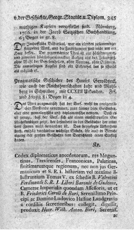 : Codex diplomaticus anecdotorum. Tom.V.