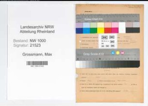 Entnazifizierung Max Grossmann, geb. 12.04.1903 (Kfz.Fahrer)