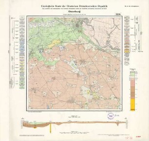 3236 Osterburg, Geologische Karte der Deutschen Demokratischen Republik