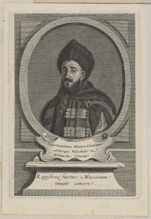 Bildnis des Constantinus Mauro-Cordatus de Valachiae et Moldaviae