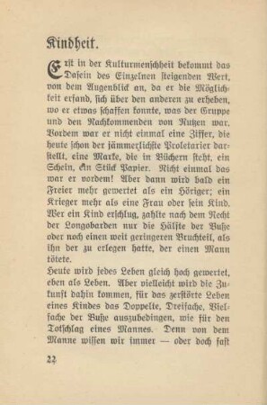 Kindheit