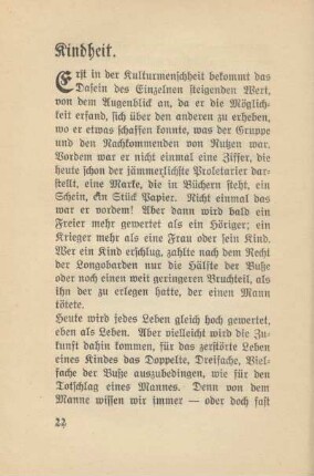 Kindheit