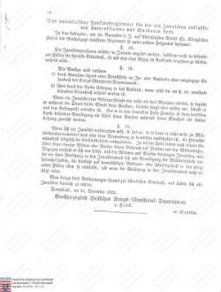 Verordnung: Ausführliche Darstellung der neuerlassenen Pensionsreglements für die als Invaliden entlassenen Unteroffiziere und Soldaten aus dem Hessischen Heere