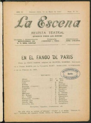 En el fango de Paris : pieza en cuatro cuadros