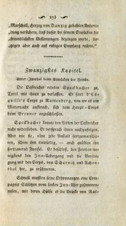 Zwanzigstes Kapitel. Unter-Innthal beim Einruecken der Feinde