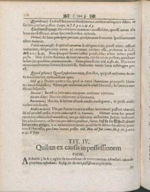 Tit. IV. Quibus ex causis in possessionem eatur.