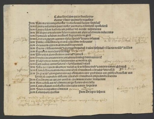 Casus synodales Bambergenses. Hrsg. Karl (von Seckendorff), Domdekan von Bamberg