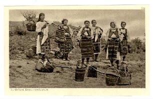 Der Krieg 1914/15 in Postkarten, 39. Reihe, Abt.: Serbischer Kriegsschauplatz, 1. Gruppe: Nr. 381: Serbische Bauernmädchen