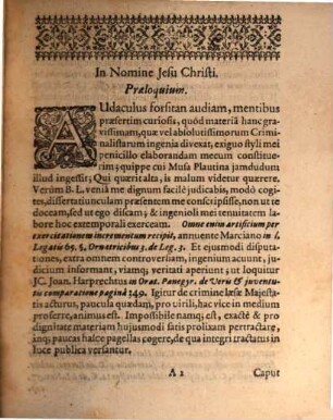 Diss. iur. de crimine laesae maiestatis divinae et humanae