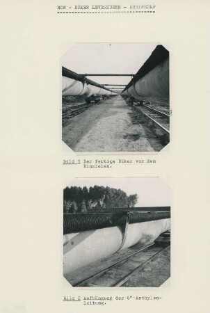 Rheindüker der Nord-West-Ölleitung, 1958
