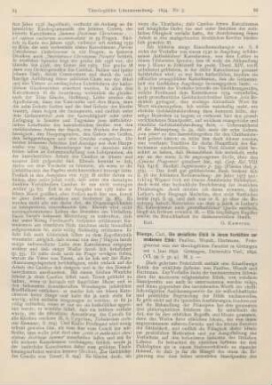 86-88 [Rezension] Stange, Carl, Die christliche Ethik in ihrem Verhältnis zur modernen Ethik: Paulsen, Wundt, Hartmann