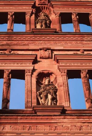 Deutschland. Baden Württemberg. Heidelberg. Schloss. Architekturen, Architektur Detail