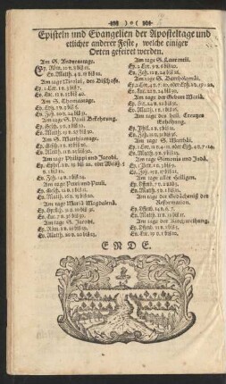 Episteln und Evangelien der Aposteltage und etlicher anderer Feste, welche einiger Orten gefeiret werden