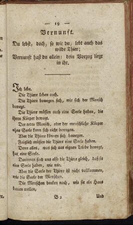 Vernunft.