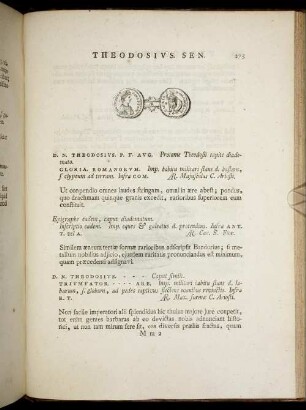Theodosius. Sen. [ ... mit Abbildungsbeschreibung].