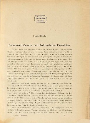 Unter den Naturvölkern Zentral-Brasiliens : Reiseschilderung und Ergebnisse der Zweiten Schingú-Expedition 1887 - 1888
