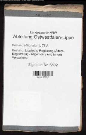 Abschoß gegen das Königreich Westphalen