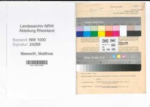 Entnazifizierung Matthias Niewerth, geb. 29.04.1895 (Postschaffner)