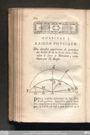 Chapitre I. Raison Physique.