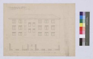 Hofhaltung Wertheim [Ostflügel]. Ansicht von der Mühlenstraße aus
