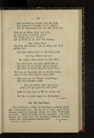 124. Die Sperlinge.