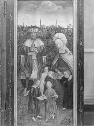 Triptychon. Familie der Heiligen Anna, rechter Innenflügel