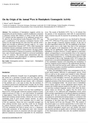 On the origin of the annual wave in hemispheric geomagnetic activity