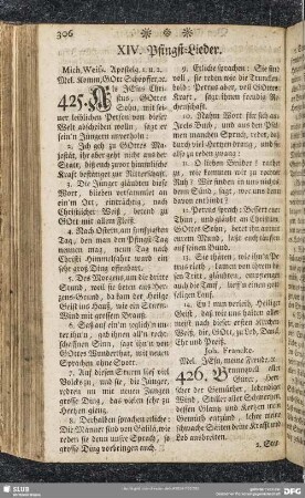 XIV. Pfingst-Lieder