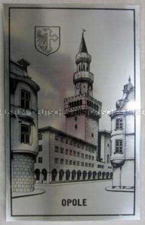 Wandbild mit Ansicht aus der polnischen Stadt Opole