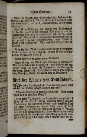 Aus der Charte von Teutschland.