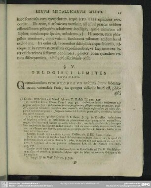 §. V. Phlogisti Limites Exponens