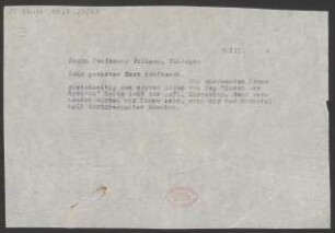 Brief an Fritz Volbach : 06.03.1914
