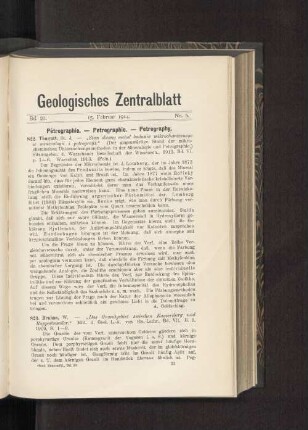 15. Februar 1914. No. 5.