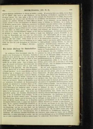 ¬Die¬ sociale Fürsorge für schulentlassene Mädchen