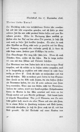154 Wandsbeck, den 17. September 1806.