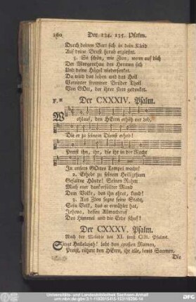 Der CXXXIV. Psalm.