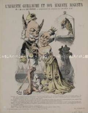 L'Auguste Guillaume - Karikatur auf Wilhelm I. und Napoleon III.